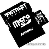 Карта памяти Patriot microSDHC (Class 10) 32 Гб + адаптер (PSF32GMCSDHC10) в Витебске