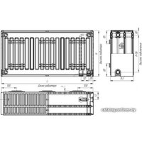Стальной панельный радиатор Лидея ЛК 30-306 300x600