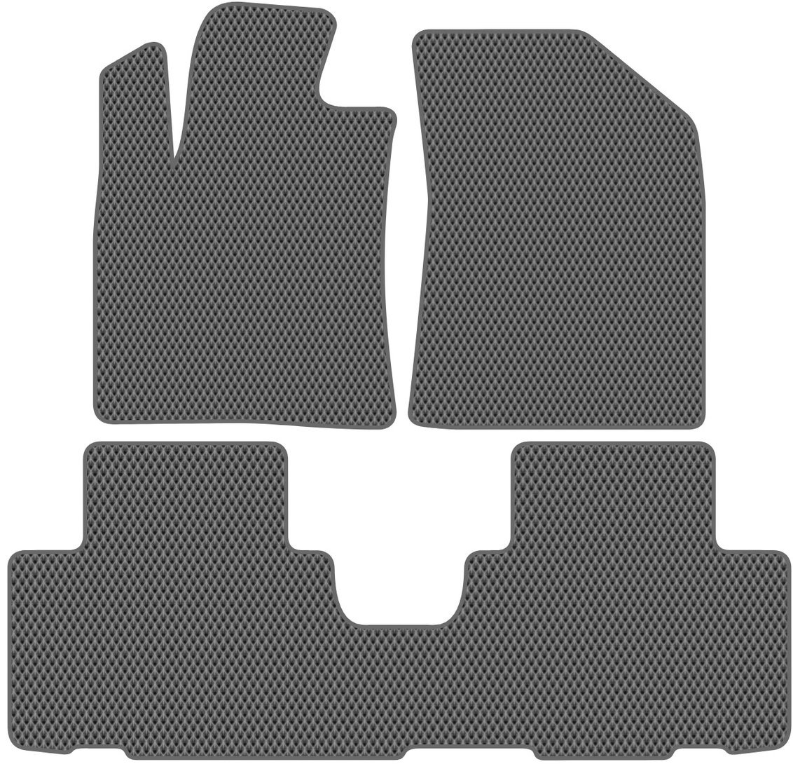 

Комплект ковриков для авто Alicosta Changan CS 75 Plus I (suv) 2021 - Н.В. (серый, ромб)