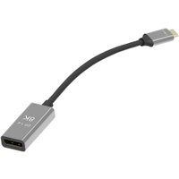 Адаптер VCOM CU480M USB Type-C - DisplayPort (0.15 м, серый)