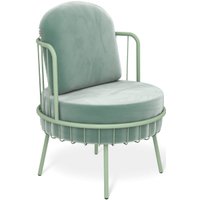 Интерьерное кресло Sheffilton SHT-AMS123 (нежная мята/мятный)