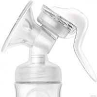 Ручной молокоотсос Philips Avent Natural Comfort с бутылочкой для кормления SCD255/05