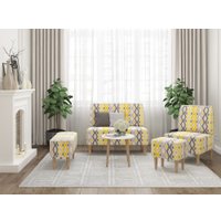 Пуф MONOFIX Одос Принт пуф (абстракция/микровелюр)