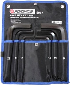 

Набор ключей FORSAGE F-5067 (6 предметов)