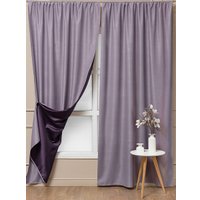 Комплект штор Amore Mio Блэкаут однотонный 6ML Milan-043 150x270 92889 (сиреневый)