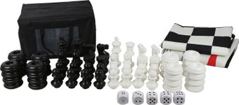 Шахматы/шашки/нарды Hape Самый умный. Гигантские шахматы 3в1 847115_HP