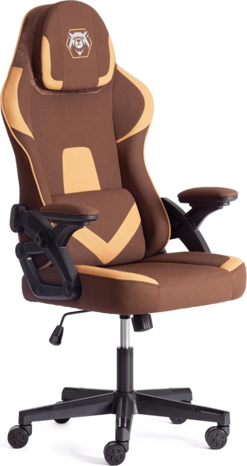 Игровое (геймерское) кресло TetChair iBear ткань (коричнево-бежевый)