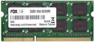 

Оперативная память Foxline 8GB DDR3 SO-DIMM PC3-12800 [FL1600D3S11-8G]