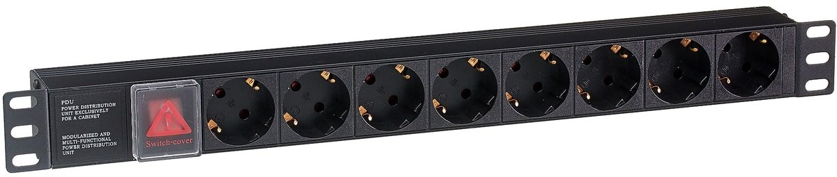 

Блок розеток ExeGate ServerPro PDU-19H801 Al-8S-C14-SW