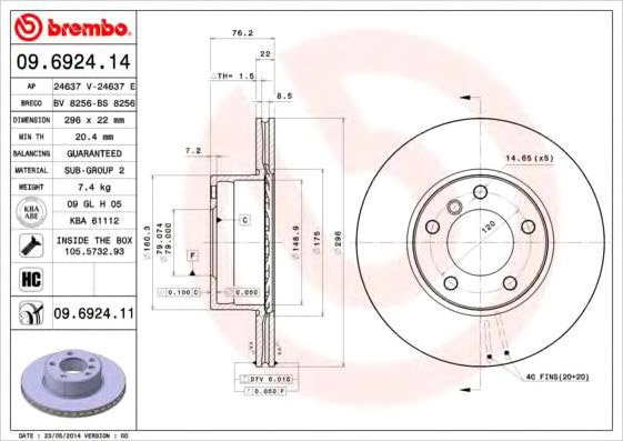 

Brembo 09692411