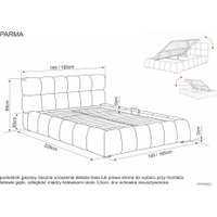 Кровать Signal Parma Velvet Bluvel 40 160/200 (темно-бежевый)
