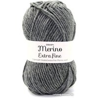 Пряжа для вязания Drops Design Merino Extra Fine 50 г 105 м 04 (темно-серый меланж)