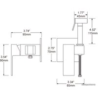 Гигиенический душ FRAP F7506