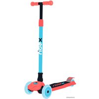 Трехколесный самокат Ridex Chip (голубой/коралловый)