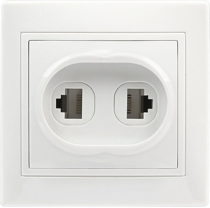 

Розетка компьютерная SmartBuy Венера SBE-01w-S1-RJPH
