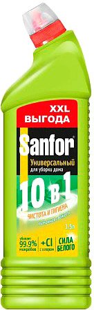 

Средство универсальное Sanfor 10 в 1 Лимонная свежесть 1.5 л