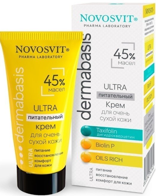 

Novosvit Крем для лица Ultra Питательный 45% масел для очень сухой кожи 50 мл