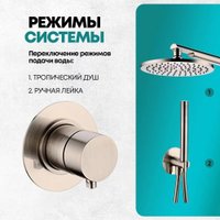Душевая система  Grocenberg GB5090 (никель)