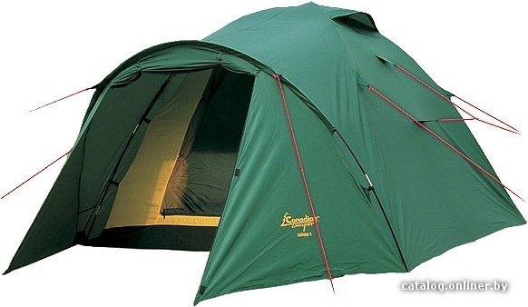 Треккинговая палатка Canadian Camper Karibu 4 (зеленый)
