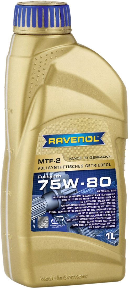 

Трансмиссионное масло Ravenol MTF-2 75W-80 1л