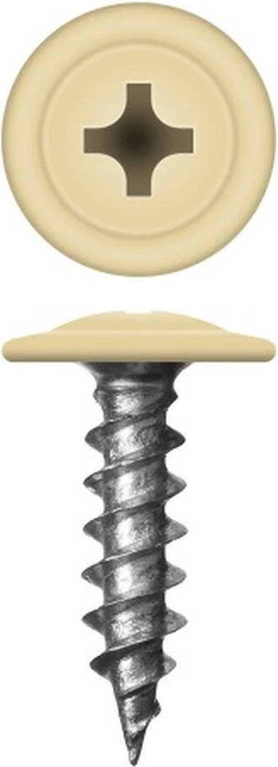 

Саморез Admiral МЦП Острый 4.2x19мм RAL 1014 (500шт, слоновая кость)