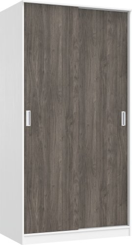 Шкаф-купе Кортекс-мебель Лагуна ШК01-00 (белый/орех элия)
