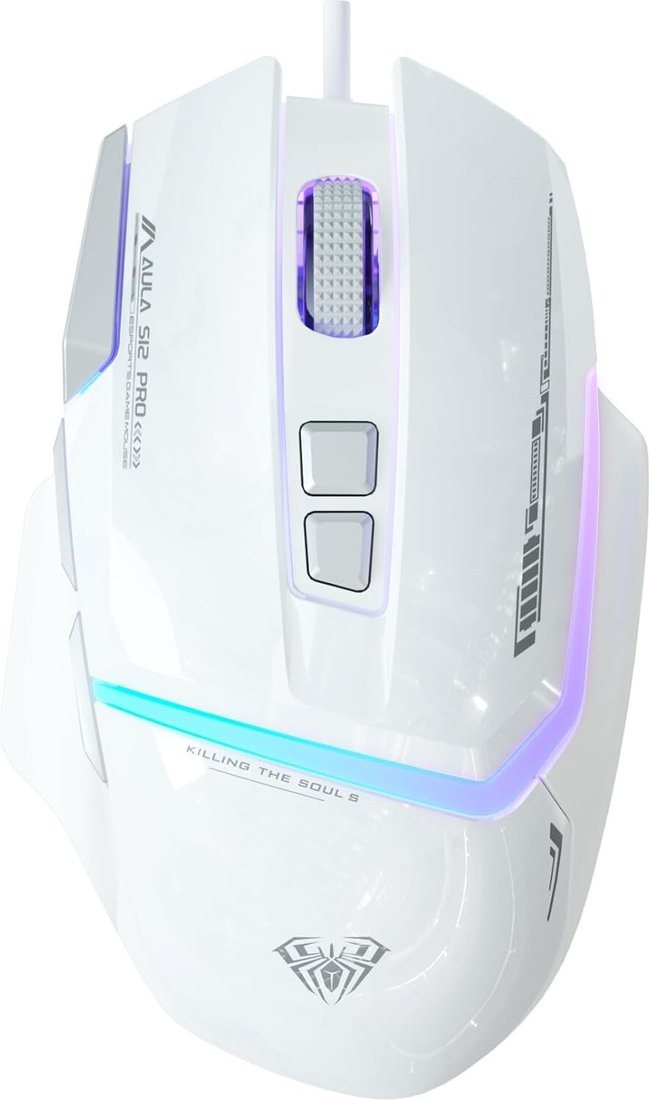 Игровая мышь AULA S12Pro (белый)