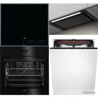 Комплект встраиваемой техники AEG BSE772380B + IKB64410FB + FSB52917Z + Elica Lane BL MAT/A/52