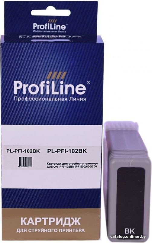 Картридж ProfiLine PL-PFI-102BK (аналог Canon PFI-102BK_BK)