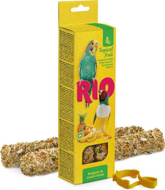 Лакомство для птиц Rio Палочки с тропическими фруктами 2х40 г