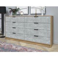 Комод Интерлиния Концепт КТ-К197 (бетон/дуб золотой)