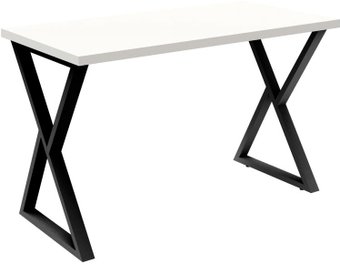 Стол TMB Loft Дункан разборный 1300х700 36 мм (альпийский белый/черный)
