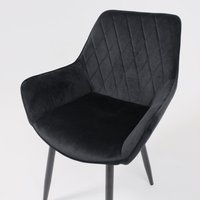 Стул AksHome Pablo (черный велюр HLR-66/черный)