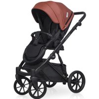 Универсальная коляска Riko Montana Ecco 3 в 1 (17, темно-бордовый)