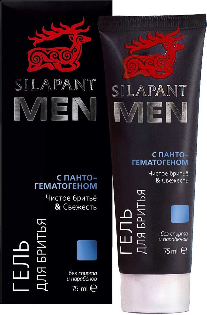 

Гель для бритья Silapant Men с пантогематогеном (75 мл)
