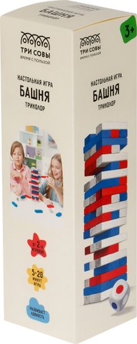 Настольная игра Три совы Башня. Триколор НИ_52794