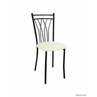 Стул Гальваник Премьер (эмаль черный муар/бенгал белый)