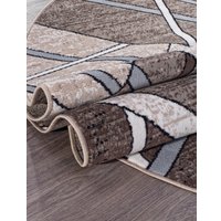 Ковер для жилой комнаты Merinos Sierra D487-OVAL-BEIGE-BROWN-2 (2x4)