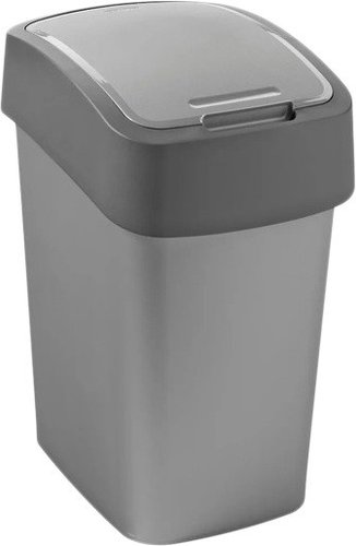 Мусорное ведро Curver Flip Bin (9 л, серый/графит)