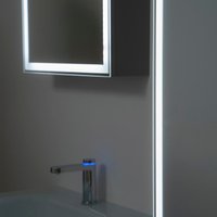  Lauter Шкаф с зеркалом Emma (с подсветкой, белый глянец) в Бресте