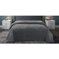 Покрывало Luxor QV 18-0201 велюр (220x240, graphite)