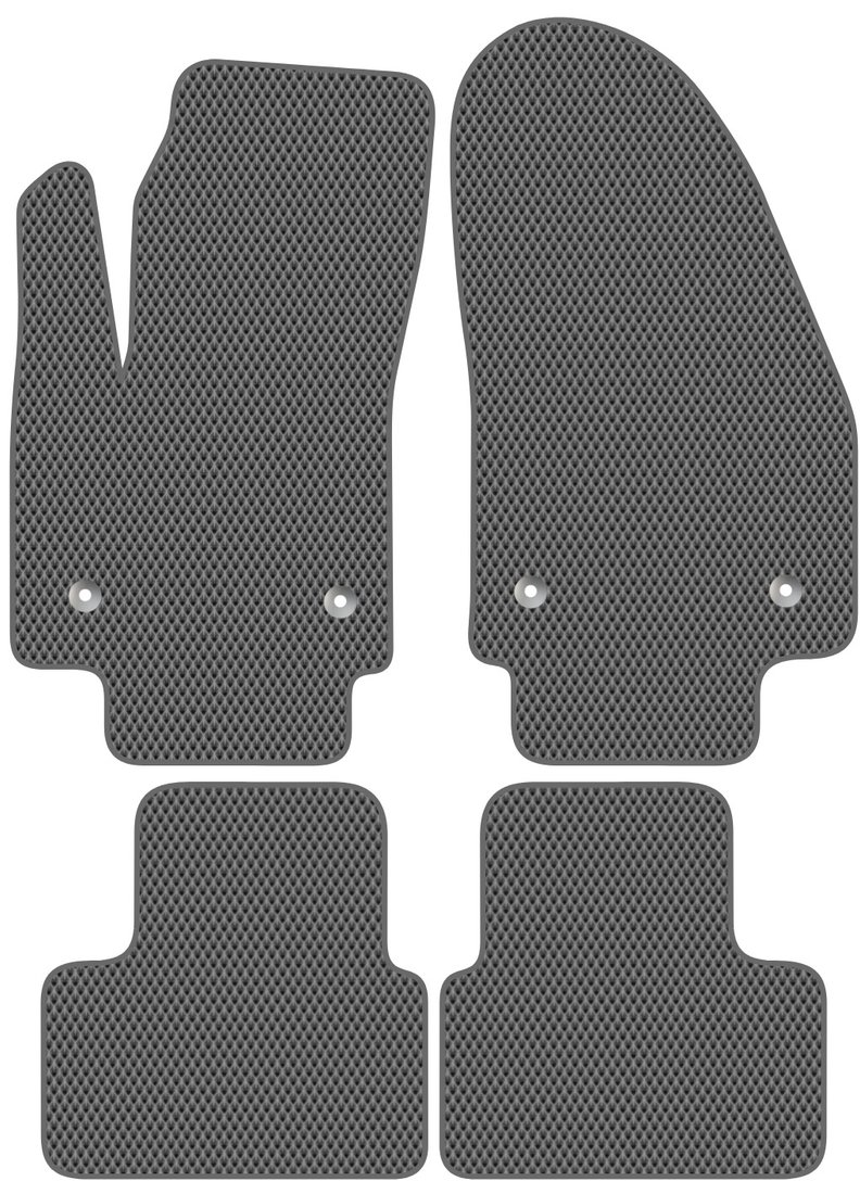 

Комплект ковриков для авто Alicosta Opel Meriva (минивэн / B) 2009 - 2015 (серый, ромб)