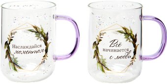 Кружка Agness Про любовь 887-273 (2шт)