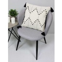 Чехол на подушку Matex Tufted ALEX-019 (молочный/черный)