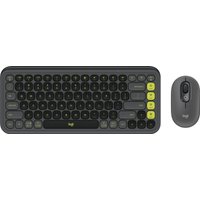 Офисный набор Logitech Pop Icon Combo (графит/зеленый, нет кириллицы)