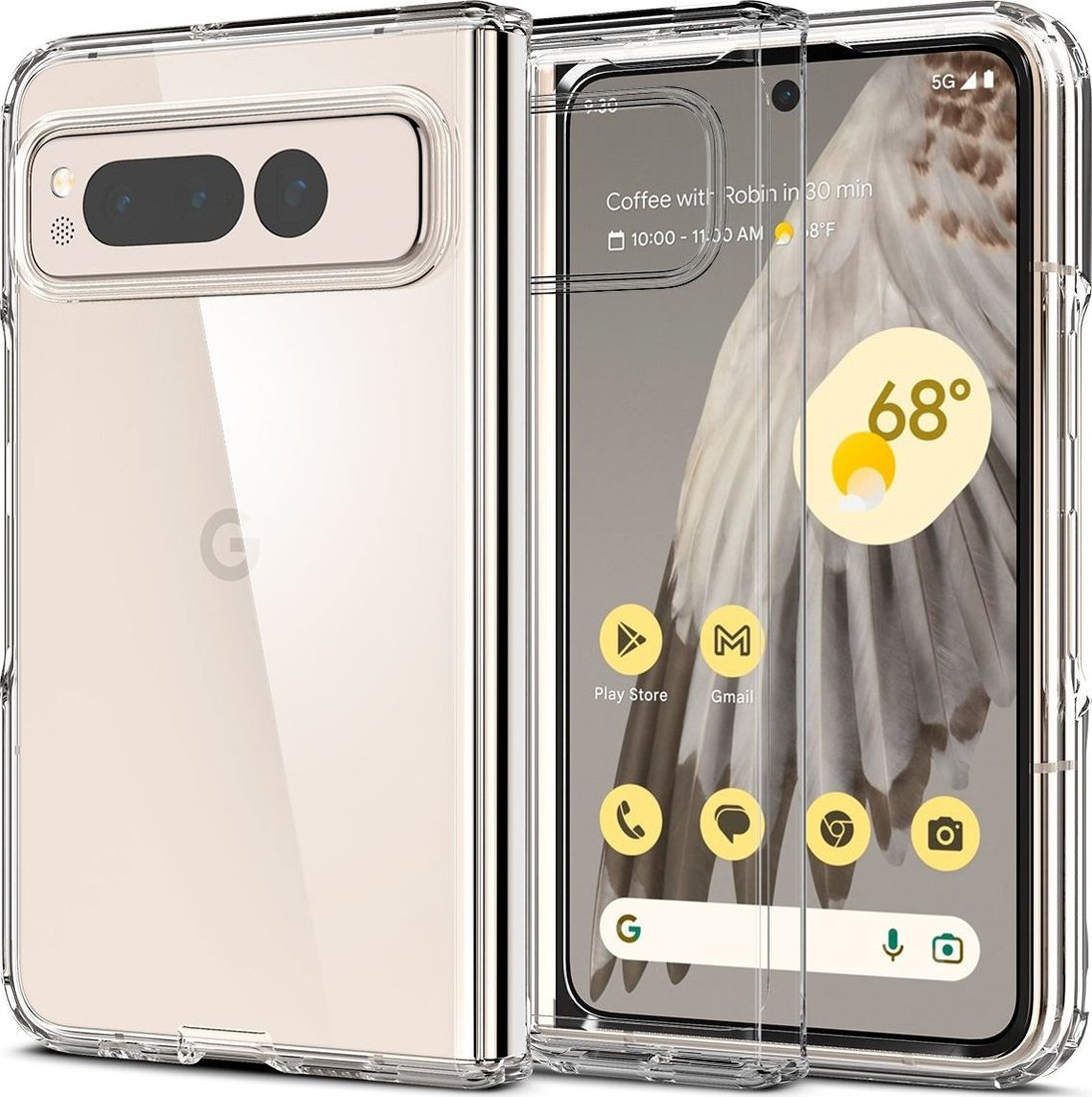 

Чехол для телефона Spigen Ultra Hybrid для Pixel Fold ACS05921 (прозрачный)