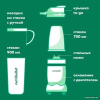 Стационарный блендер NutriBullet Pro NB908MAB