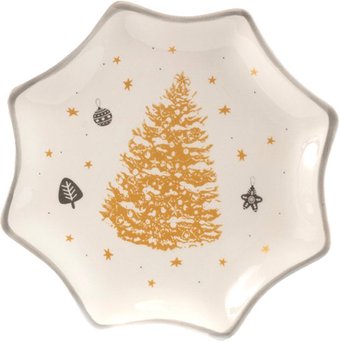 Блюдо Houseware Золотая ель BB101945