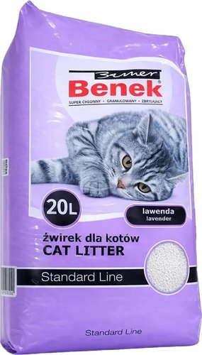 Наполнитель для туалета Super Benek Standard Line 20л (лаванда)