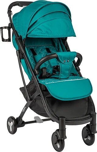 Коляска прогулочная «книга» Sundays Baby S600 Plus (черный/бирюзовый)